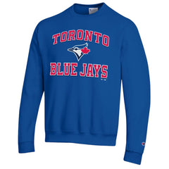 Toronto Blue Jays Champion Heart & Soul Powerblend Sweatshirt - Royal - MLB Discount