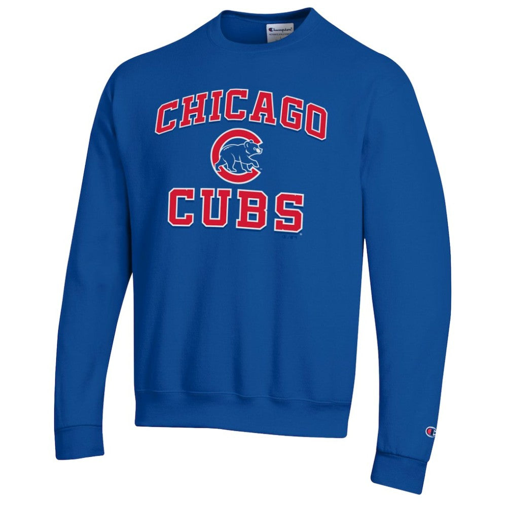 Chicago Cubs Champion Heart & Soul Powerblend Sweatshirt - Royal - MLB on Sale