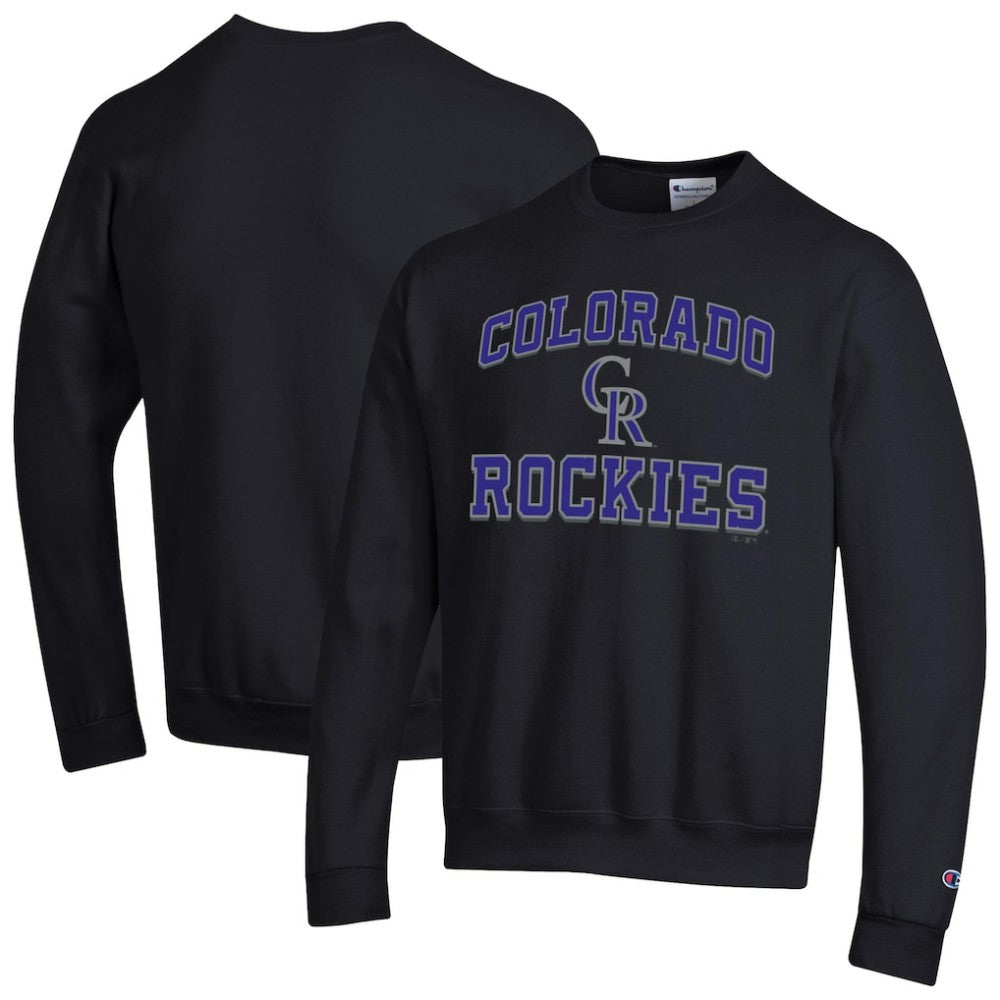 Colorado Rockies Champion Heart & Soul Powerblend Sweatshirt - Black - MLB Sale