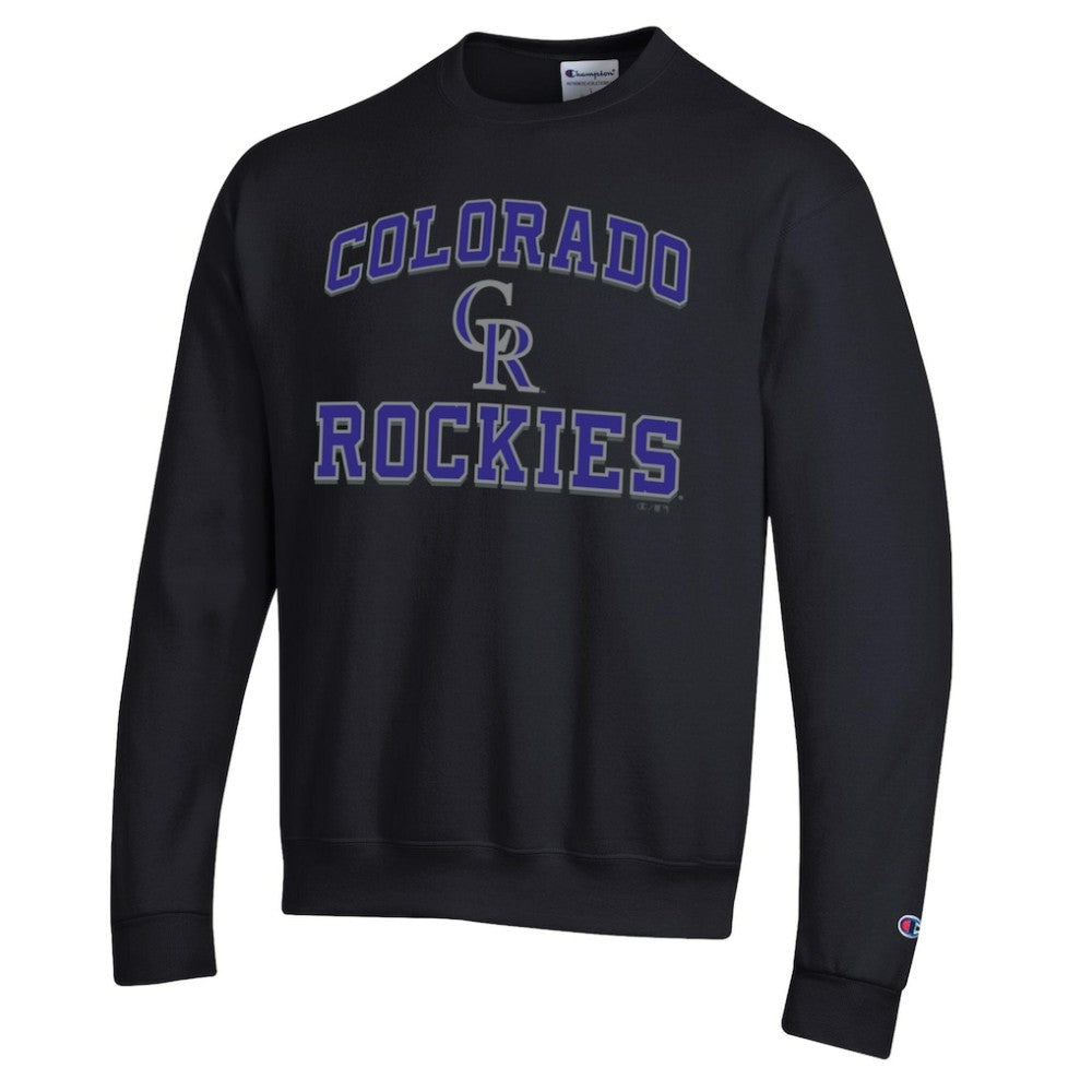 Colorado Rockies Champion Heart & Soul Powerblend Sweatshirt - Black - MLB Sale