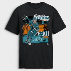 Macklin Celebrini San Jose Sharks Fresh Ice T-Shirt - Black - NHL 203755381