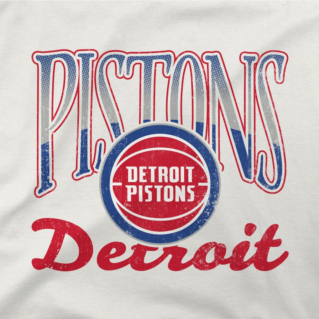Detroit Pistons Stadium Essentials Unisex Sky High Fleece Sweatshirt Oatmeal