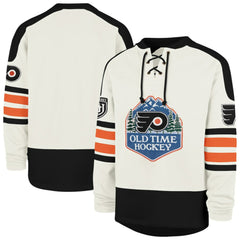 Philadelphia Flyers '47 Pond Hockey Trio Eternal Lacer Sweatshirt - Cream - NHL 203760199