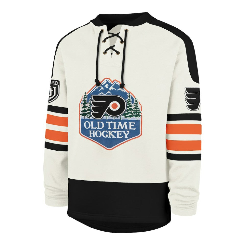Philadelphia Flyers '47 Pond Hockey Trio Eternal Lacer Sweatshirt - Cream - NHL 203760199