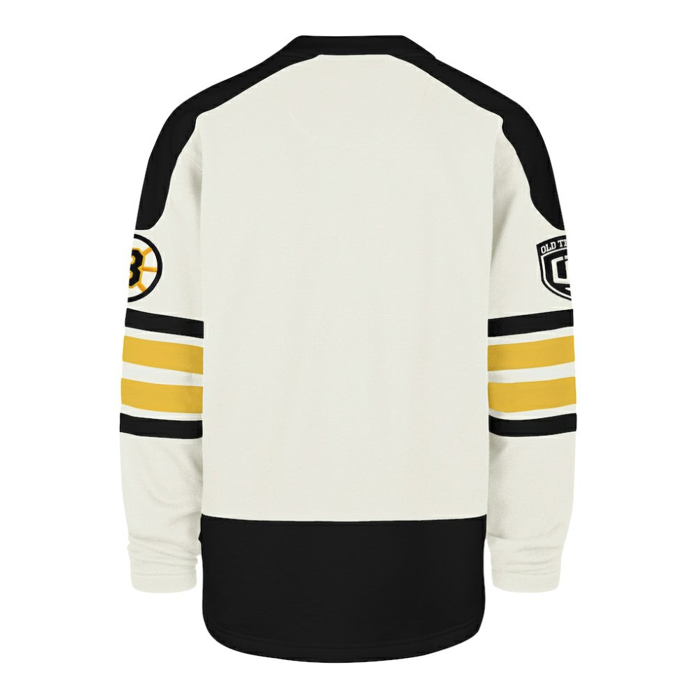 Boston Bruins '47 Pond Hockey Trio Eternal Lacer Sweatshirt - Cream - NHL 203760200