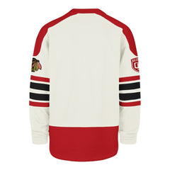 Chicago Blackhawks '47 Pond Hockey Trio Eternal Lacer Sweatshirt - Cream - NHL 203760201