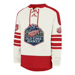 Detroit Red Wings '47 Pond Hockey Trio Eternal Lacer Sweatshirt - Cream - NHL 203760202