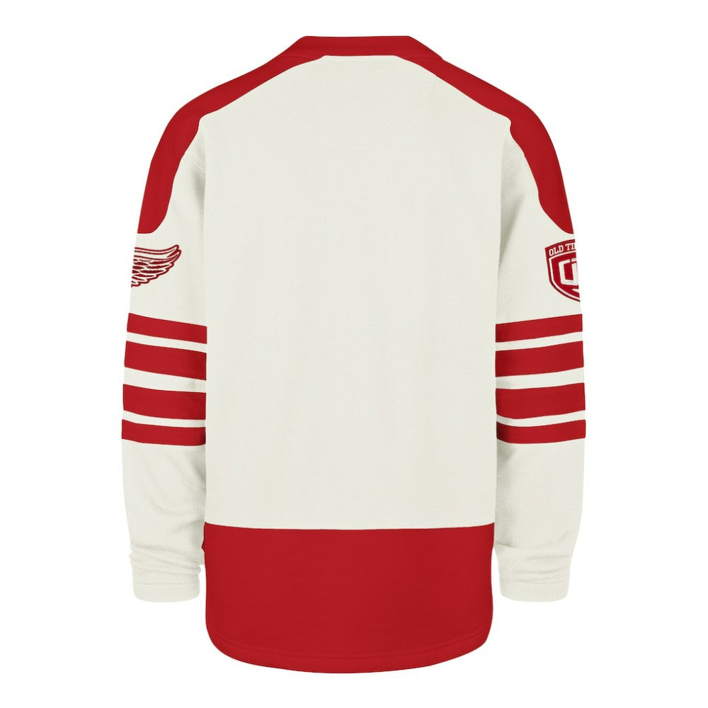 Detroit Red Wings '47 Pond Hockey Trio Eternal Lacer Sweatshirt - Cream - NHL 203760202