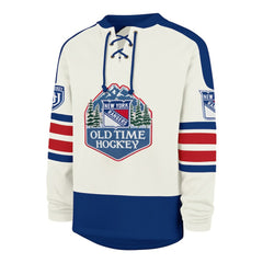 New York Rangers '47 Pond Hockey Trio Eternal Lacer Sweatshirt - Cream - NHL 203760203