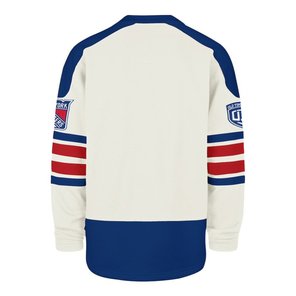 New York Rangers '47 Pond Hockey Trio Eternal Lacer Sweatshirt - Cream - NHL 203760203
