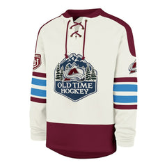 Colorado Avalanche '47 Pond Hockey Trio Eternal Lacer Sweatshirt - Cream - NHL 203760204
