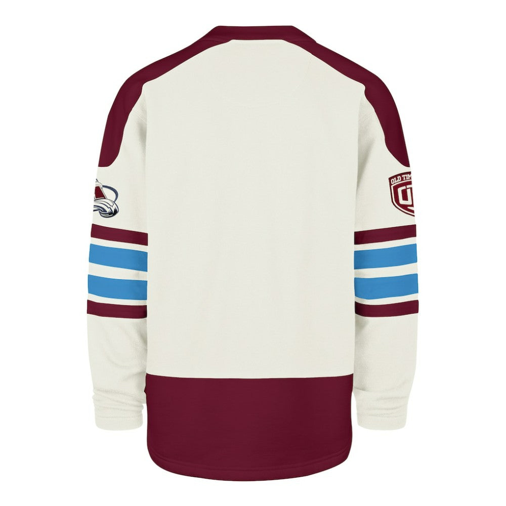 Colorado Avalanche '47 Pond Hockey Trio Eternal Lacer Sweatshirt - Cream - NHL 203760204