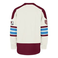Colorado Avalanche '47 Pond Hockey Trio Eternal Lacer Sweatshirt - Cream - NHL 203760204