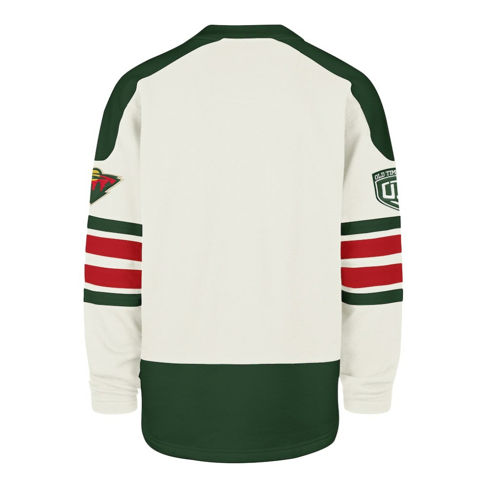 Minnesota Wild '47 Pond Hockey Trio Eternal Lacer Sweatshirt - Cream - NHL 203760207