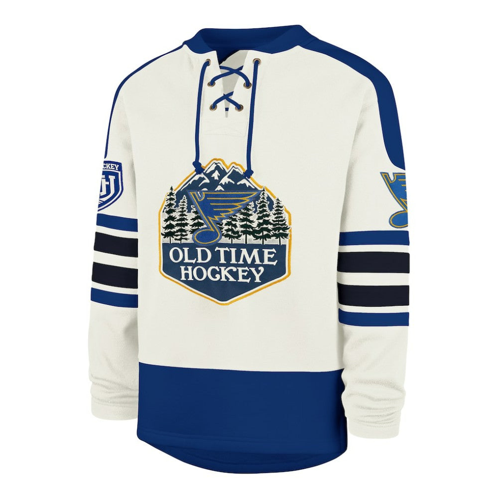 St. Louis Blues '47 Pond Hockey Trio Eternal Lacer Sweatshirt - Cream - NHL 203760208