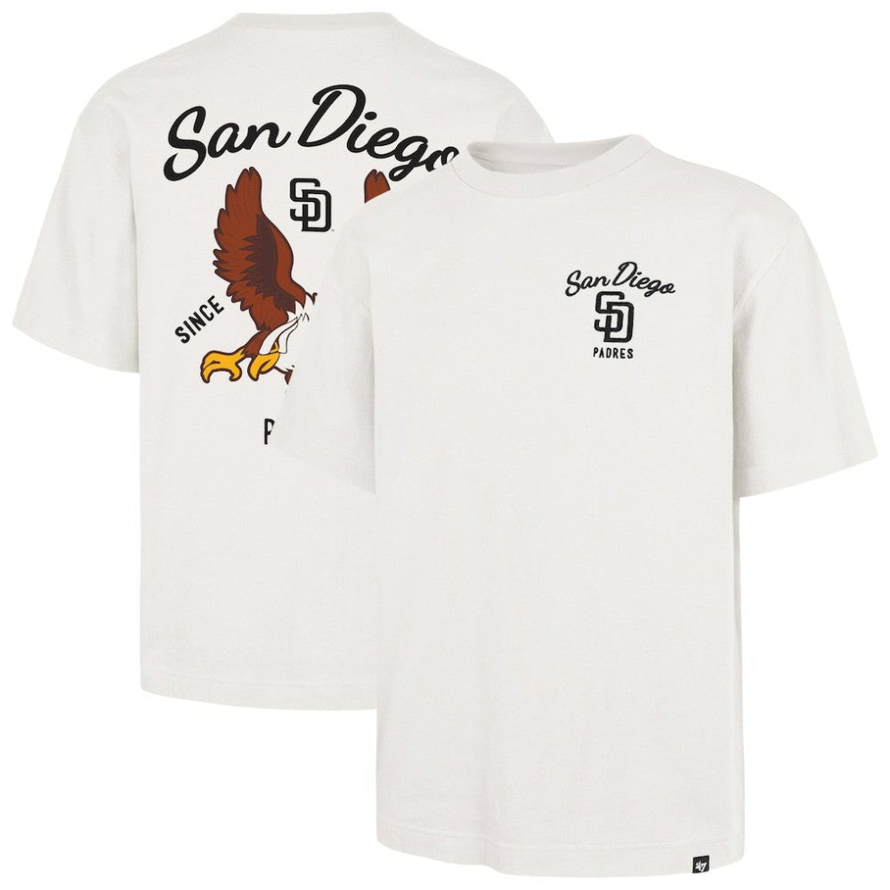 San Diego Padres '47 Souvenir Eagle Foundation T-Shirt - Cream - 47 brand Lifestyle
