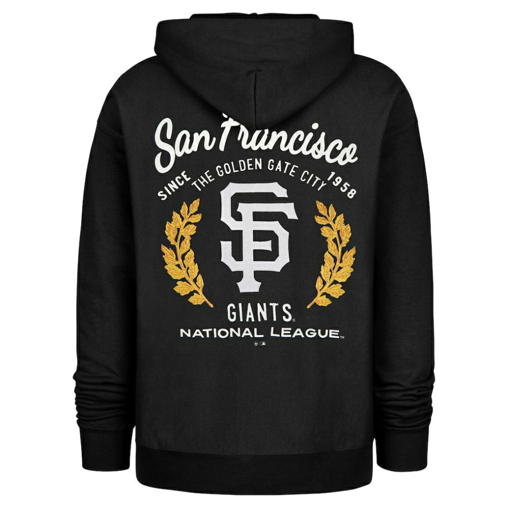 San Francisco Giants '47 Souvenir Laurels Foundation Hoodie - Black - 47 brand on Sale