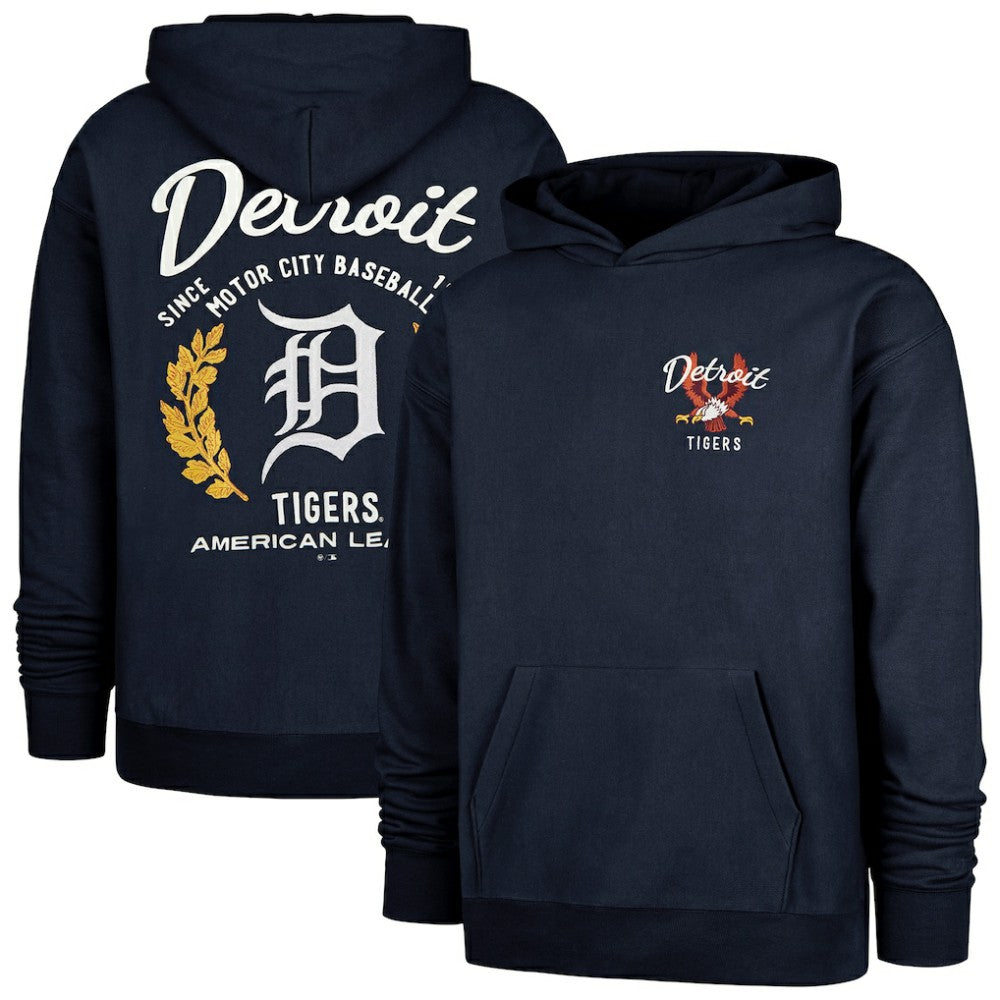 Detroit Tigers '47 Souvenir Laurels Foundation Hoodie - Navy - 47 brand Discount