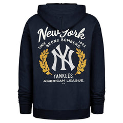 New York Yankees '47 Souvenir Laurels Foundation Hoodie - Navy - 47 brand on Sale