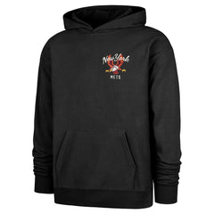New York Mets '47 Souvenir Laurels Foundation Hoodie - Black - 47 brand Lifestyle