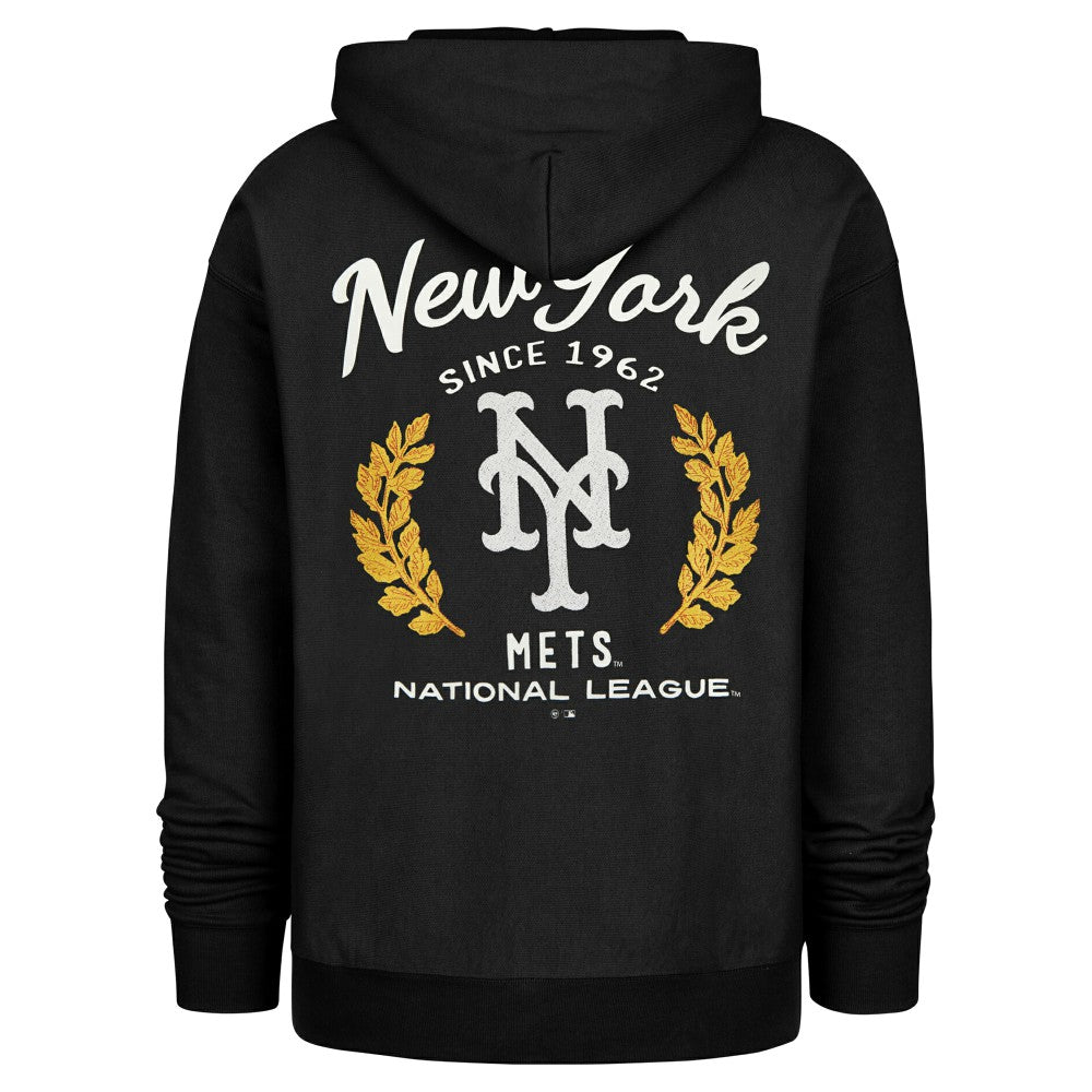New York Mets '47 Souvenir Laurels Foundation Hoodie - Black - 47 brand Lifestyle