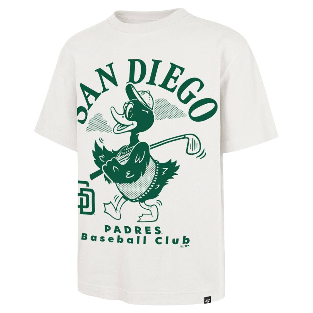 San Diego Padres '47 Strollin' Foundation T-Shirt - Cream - 47 brand Lifestyle