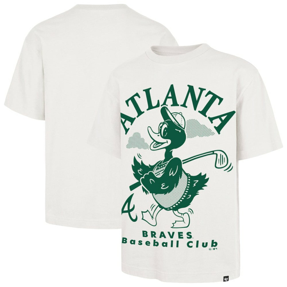 Atlanta Braves '47 Strollin' Foundation T-Shirt - Cream - 47 brand on Sale