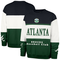 Atlanta Braves '47 Tee Up Maximalist Fleece Sweatshirt - Green - 47 brand Online