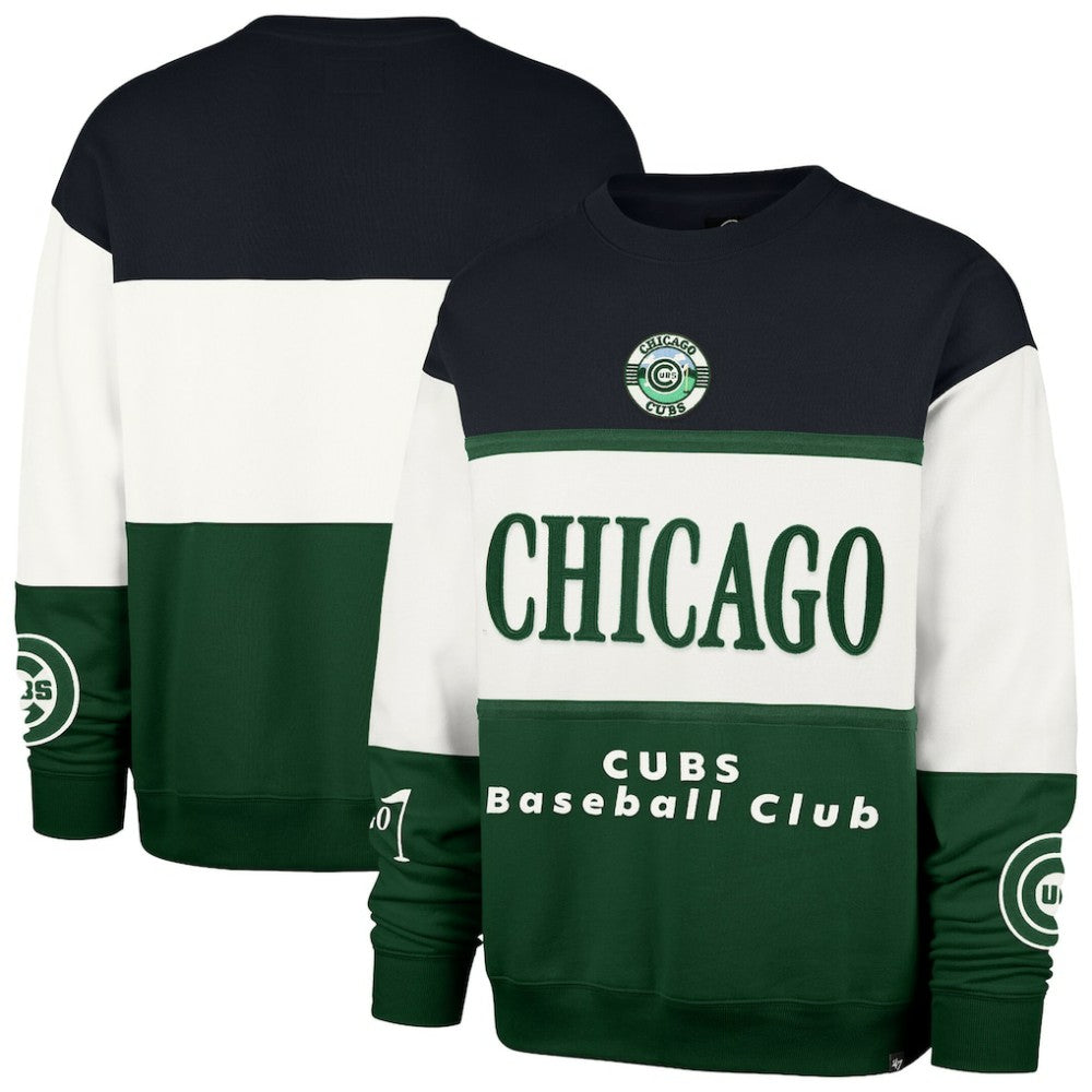 Chicago Cubs '47 Tee Up Maximalist Fleece Sweatshirt - Green - 47 brand Sale