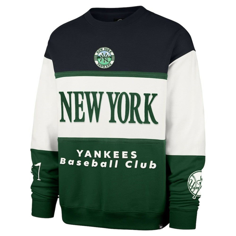 New York Yankees '47 Tee Up Maximalist Fleece Sweatshirt - Green - 47 brand Lifestyle