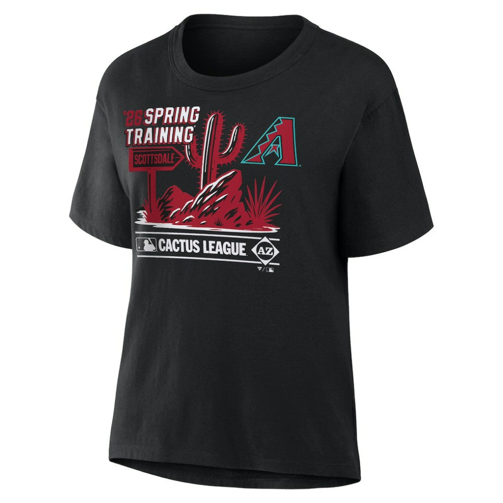 Arizona Diamondbacks Women's 2026 Spring Training Cactus League Hometown Special T-Shirt - Black - MLB on Sale