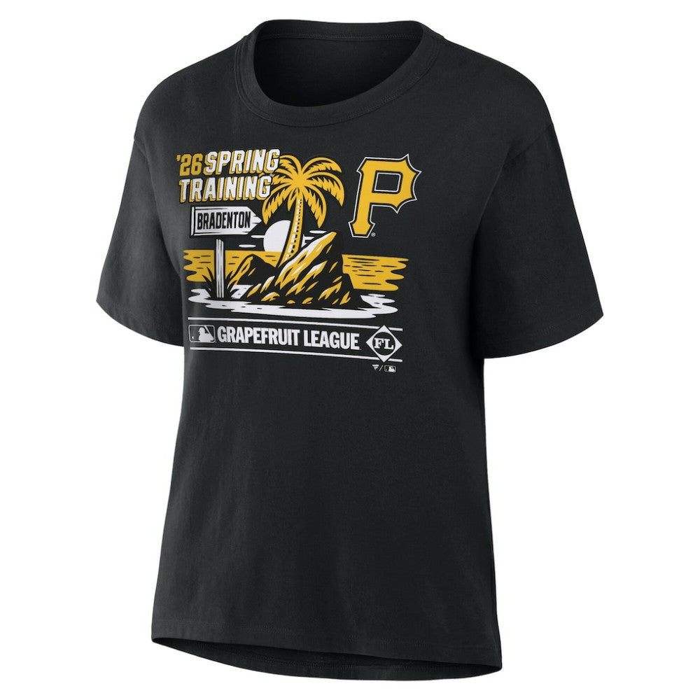 Pittsburgh Pirates Women's 2026 Spring Training Grapefruit League Hometown Special T-Shirt - Black - MLB Discount