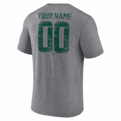 Athletics Heritage Personalized Any Name & Number Tri-Blend T-Shirt - Gray - MLB on Sale