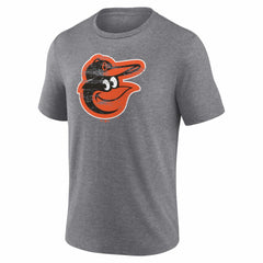 Baltimore Orioles Heritage Personalized Any Name & Number Tri-Blend T-Shirt - Gray - MLB Sale