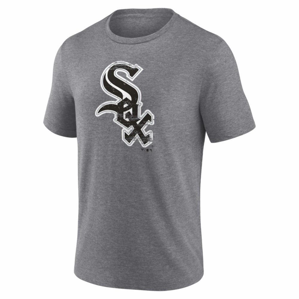 Chicago White Sox Heritage Personalized Any Name & Number Tri-Blend T-Shirt - Gray - MLB Lifestyle