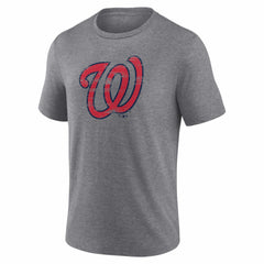 Washington Nationals Heritage Personalized Any Name & Number Tri-Blend T-Shirt - Gray - MLB Online