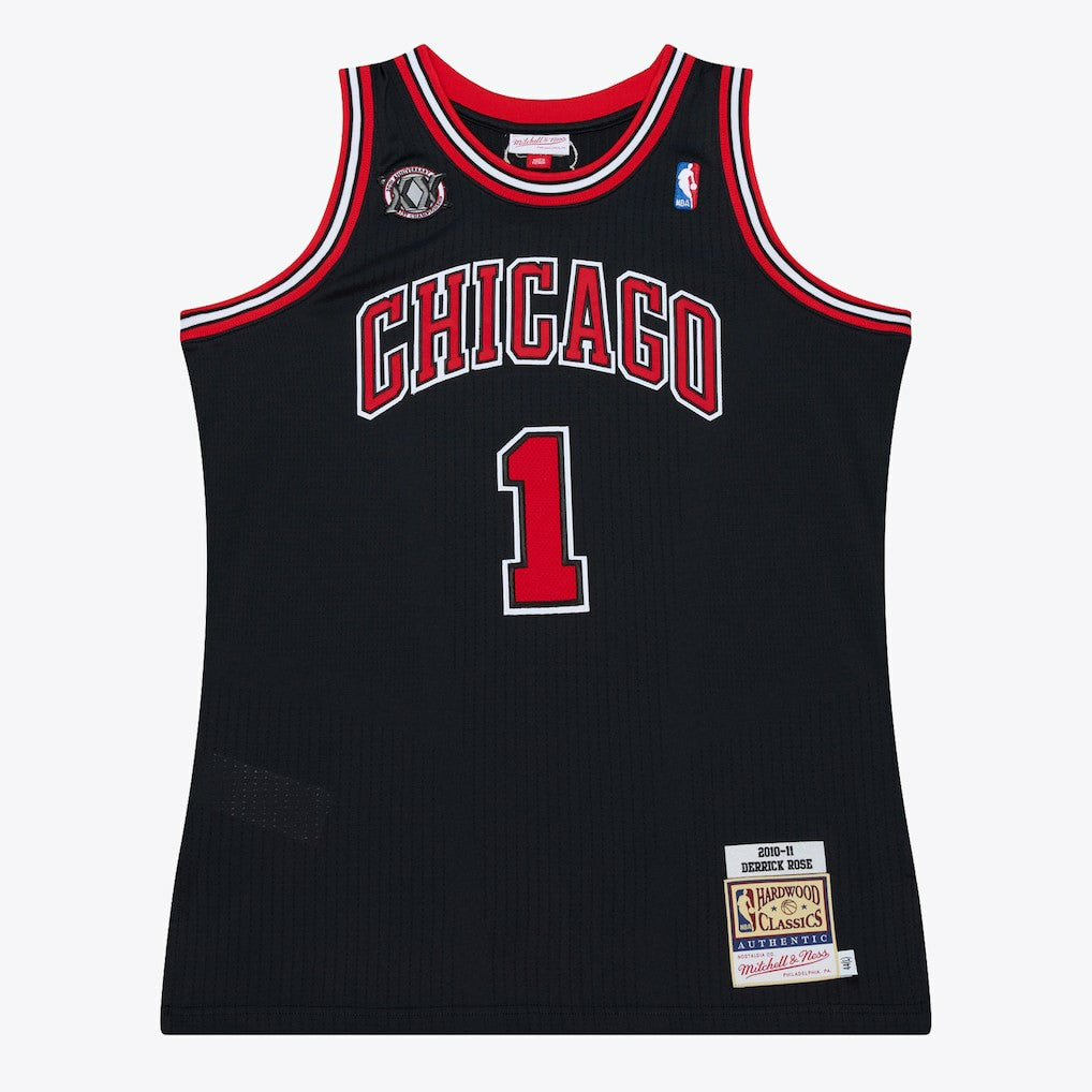 Derrick Rose Chicago Bulls 2010-11 Authentic Jersey for sale Black | Mitchell & Ness