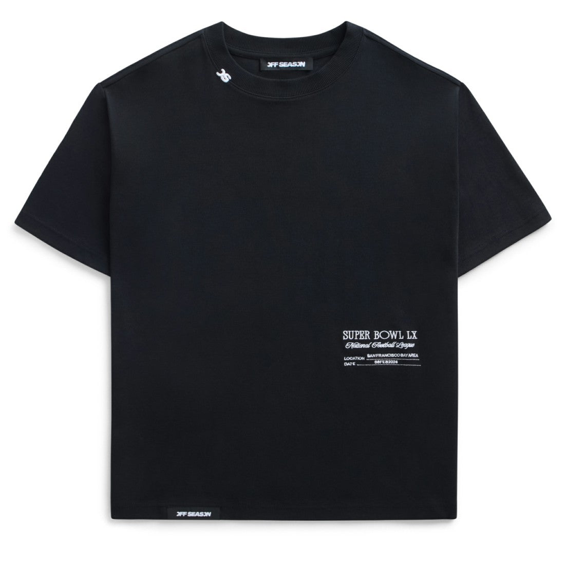 Off Season x NFL Unisex Super Bowl LX Graphic T-Shirt Black