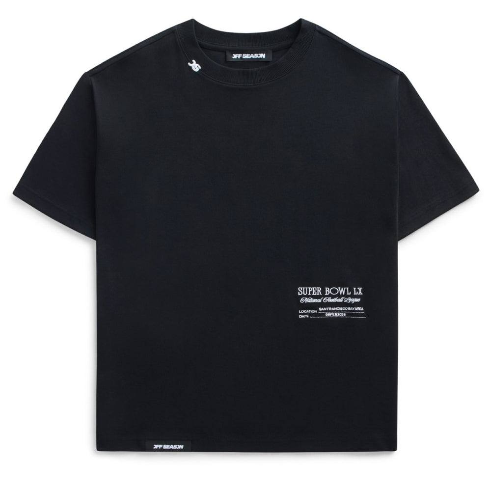 Off Season x NFL Unisex Super Bowl LX Graphic T-Shirt Black