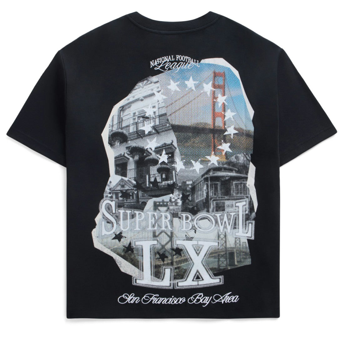 Off Season x NFL Unisex Super Bowl LX Graphic T-Shirt Black