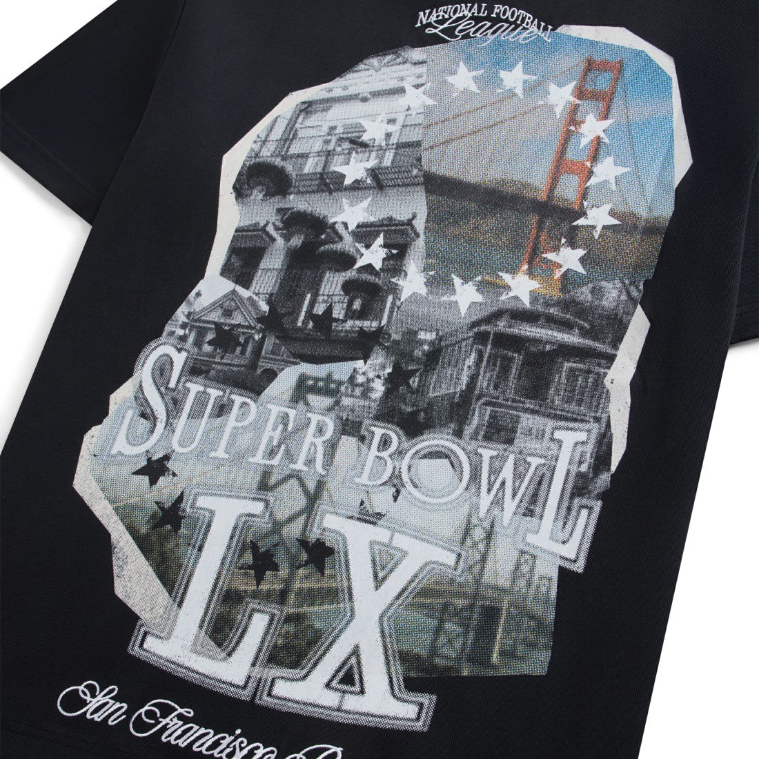 Off Season x NFL Unisex Super Bowl LX Graphic T-Shirt Black