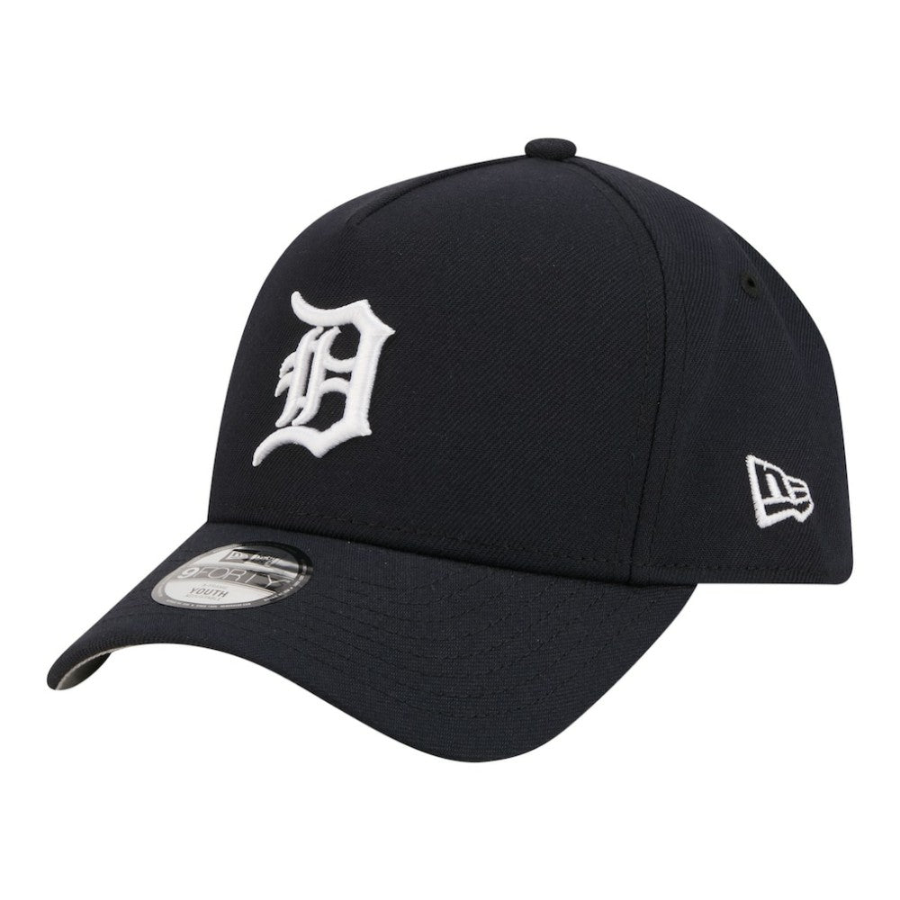 Detroit Tigers New Era Youth 9FORTY A-Frame Adjustable Hat - Navy - New Era Sale