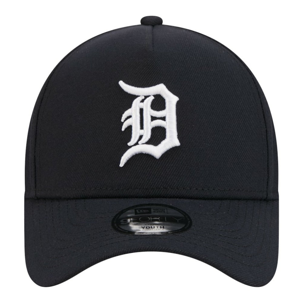 Detroit Tigers New Era Youth 9FORTY A-Frame Adjustable Hat - Navy - New Era Sale