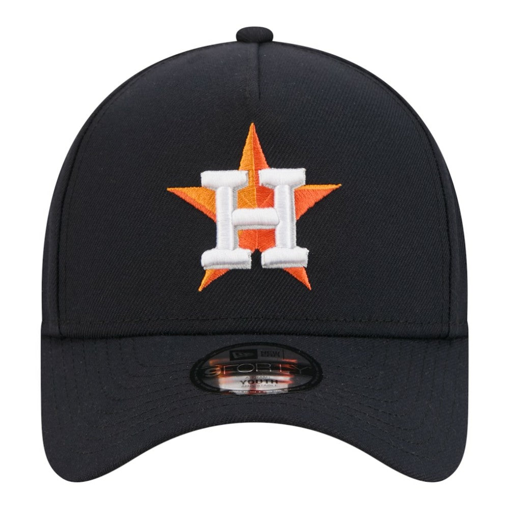 Houston Astros New Era Youth 9FORTY A-Frame Adjustable Hat - Navy - New Era Lifestyle