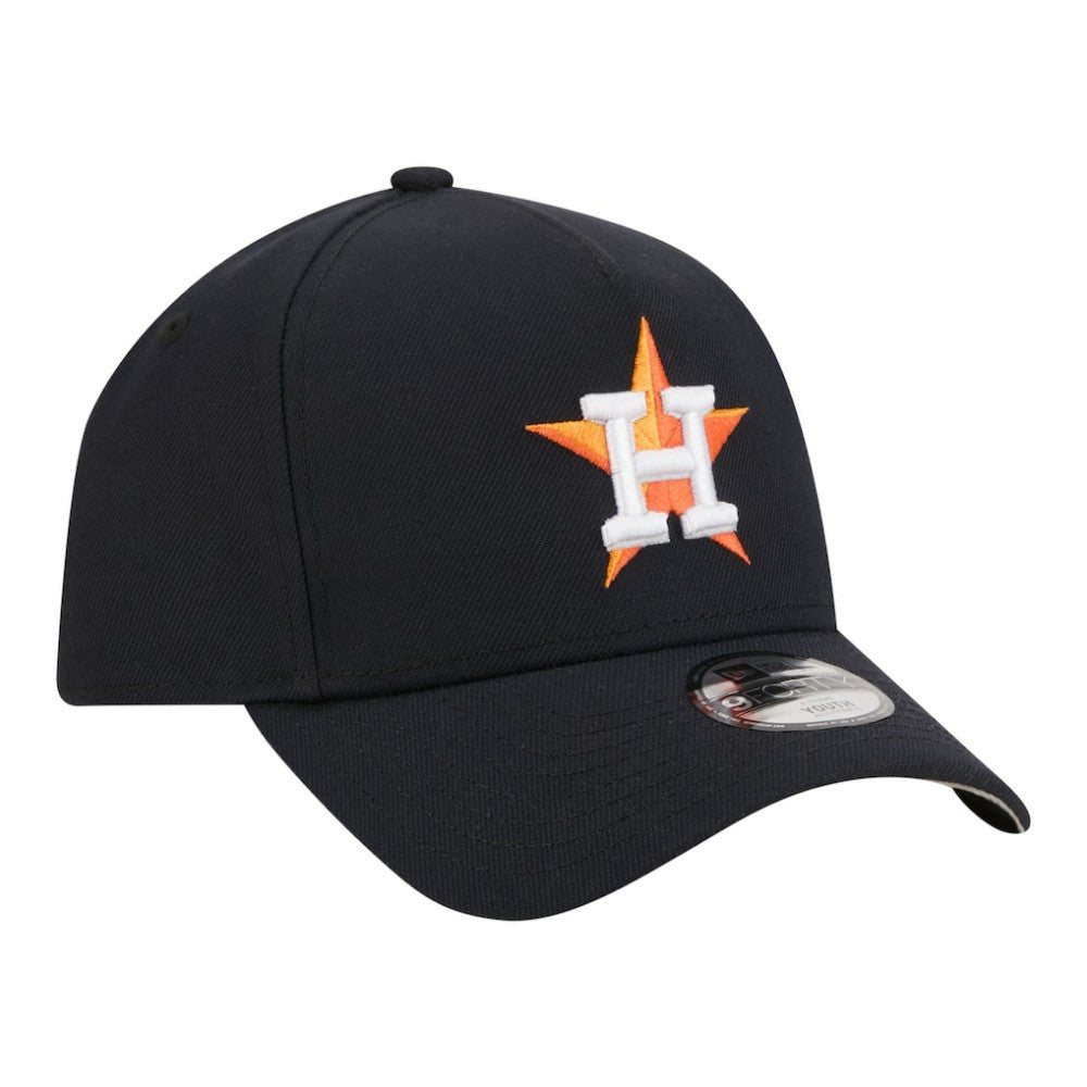 Houston Astros New Era Youth 9FORTY A-Frame Adjustable Hat - Navy - New Era Lifestyle