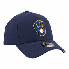 Milwaukee Brewers New Era Youth 9FORTY A-Frame Adjustable Hat - Navy - New Era Lifestyle