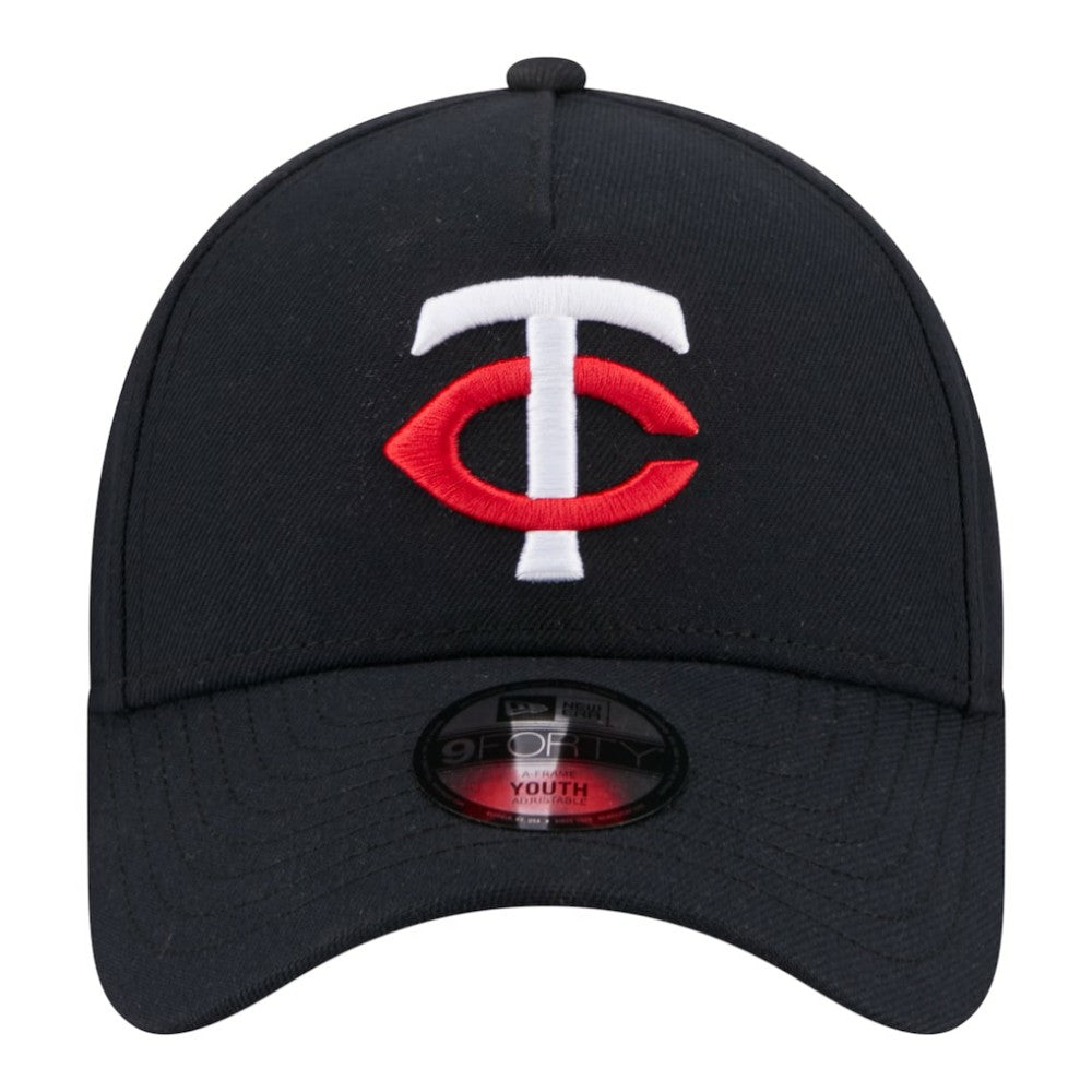 Minnesota Twins New Era Youth 9FORTY A-Frame Adjustable Hat - Navy - New Era Sale