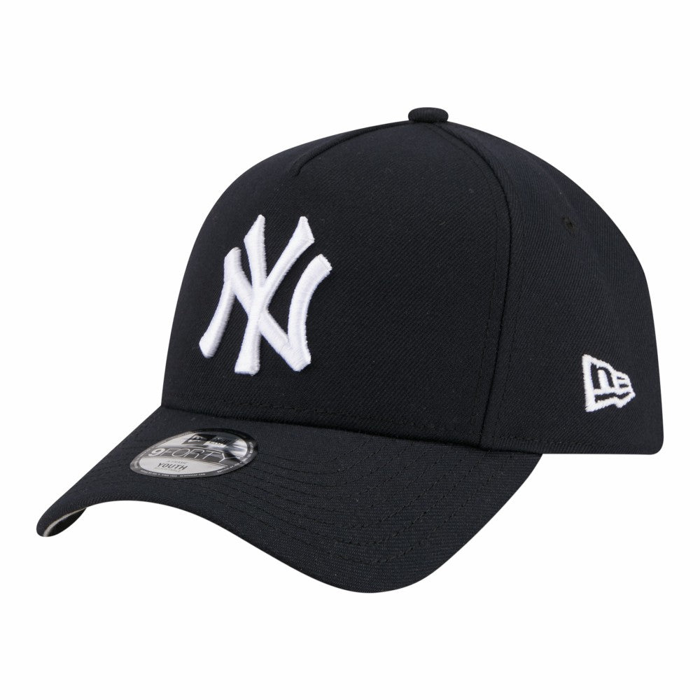 New York Yankees New Era Youth 9FORTY A-Frame Adjustable Hat - Navy - New Era Discount