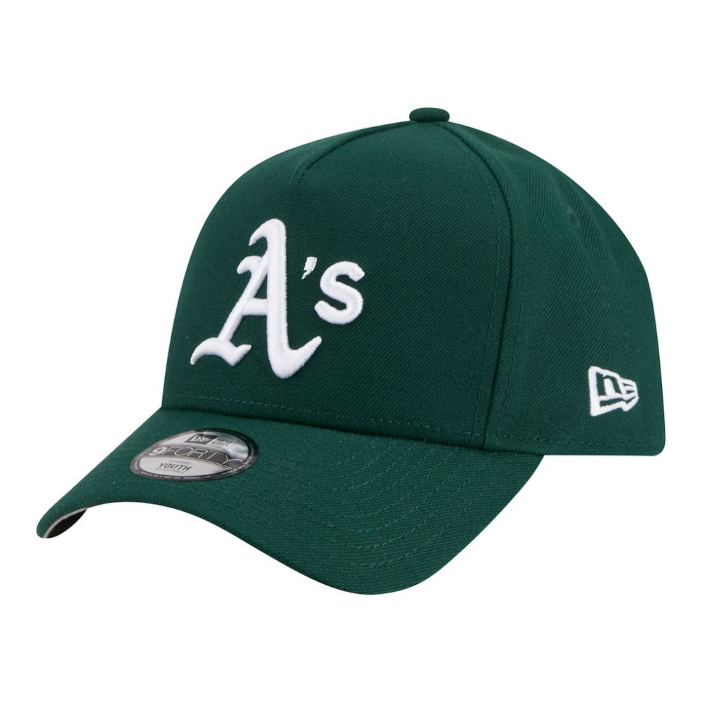 Athletics New Era Youth 9FORTY A-Frame Adjustable Hat - Green - New Era Lifestyle
