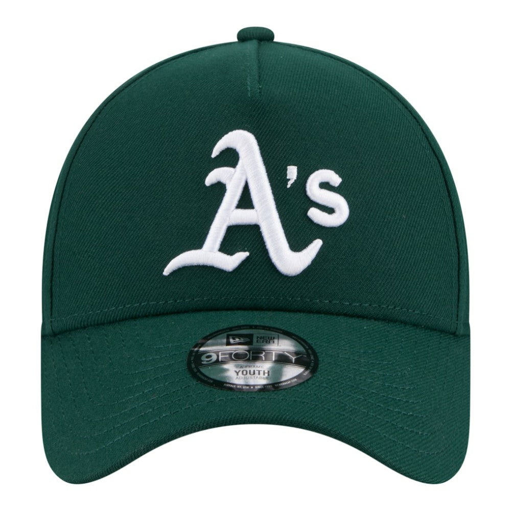 Athletics New Era Youth 9FORTY A-Frame Adjustable Hat - Green - New Era Lifestyle